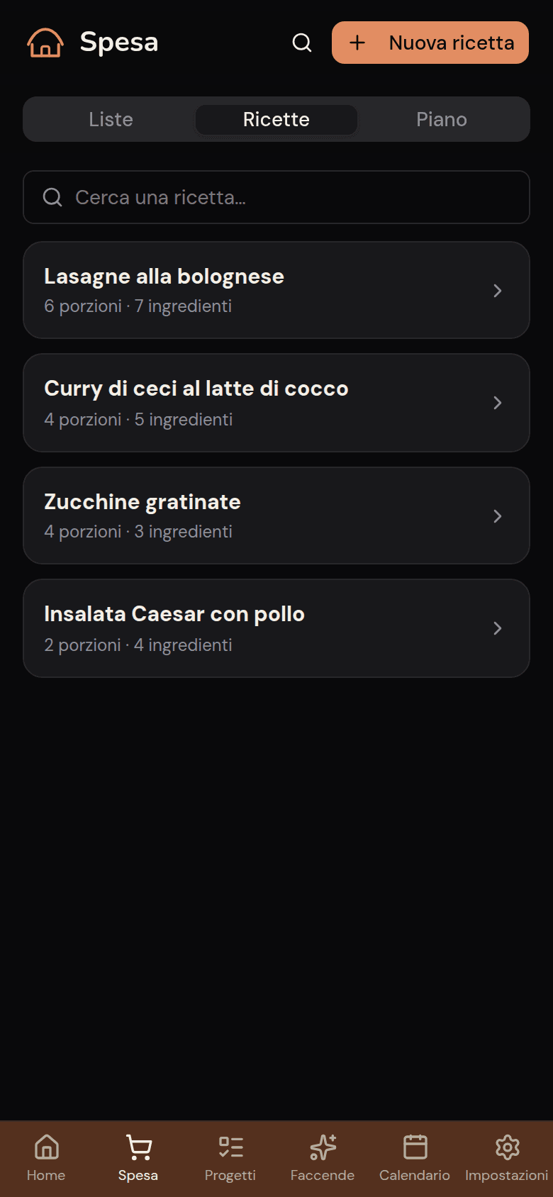 Ricettario condiviso della casa in Kotidy
